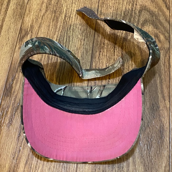 Duck Commander Camo and Pink Visor Hat Velcro Back Size: Fits Most - Picture 3 of 8